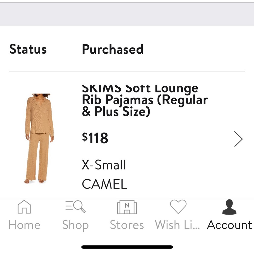 Skims soft lounge rib pajama set